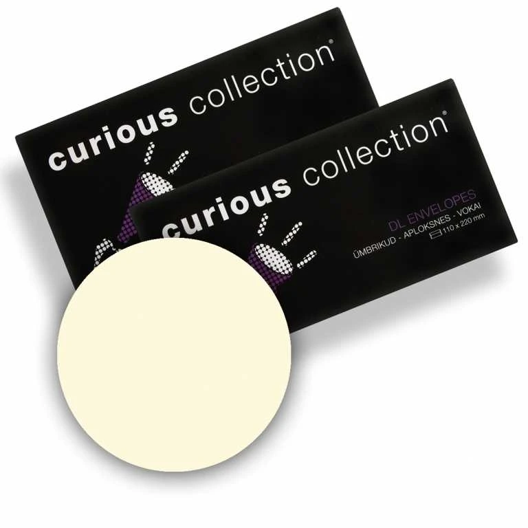 Dekoratyviniai vokai Curious Ice Gold, C65, 110x220mm, 120g, 20vnt