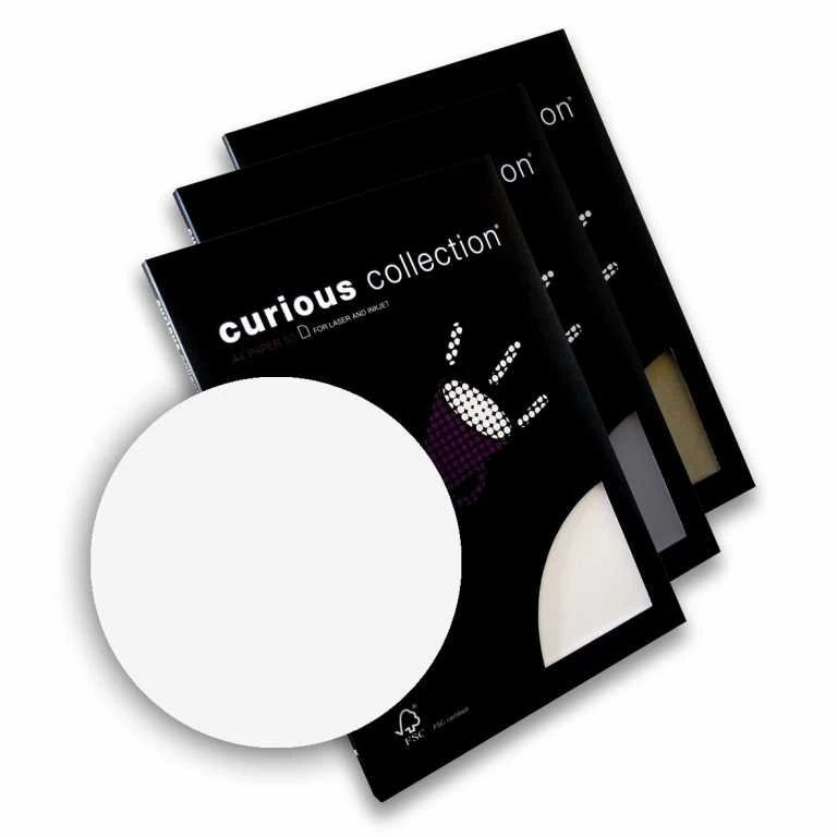 Curious Collection Dekoratyvinis popierius Curious, A4, 120g, Metallics Ice Sidabrinis, blizgus (50) 0710-413