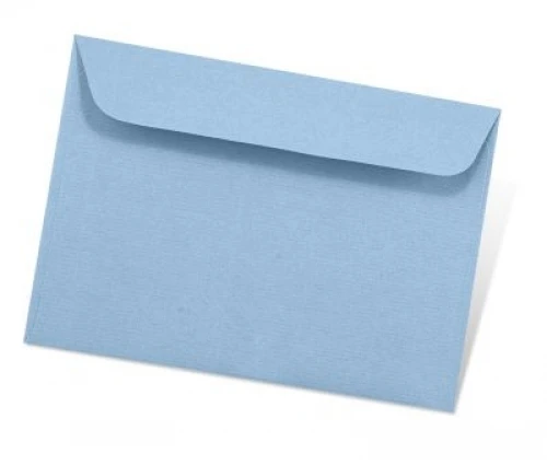 Paper Poetry Dekoratyvinis vokas Artoz C6, 114x162mm, 100g, pastelinės mėlynos spalvos, 1vnt