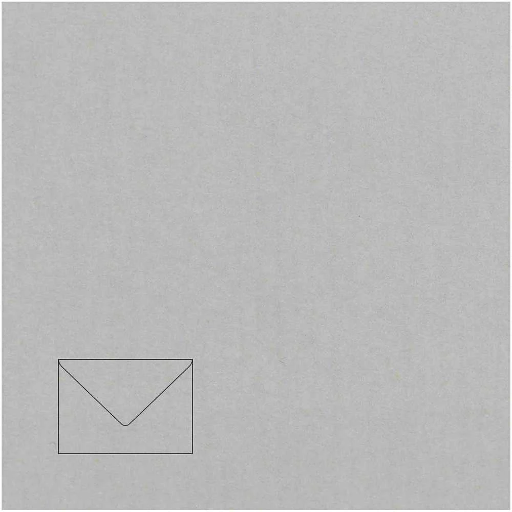 Paper Poetry Dekoratyvinis vokas Artoz C7, 110x75mm, 100g, šviesiai pilkos spalvos, 1vnt