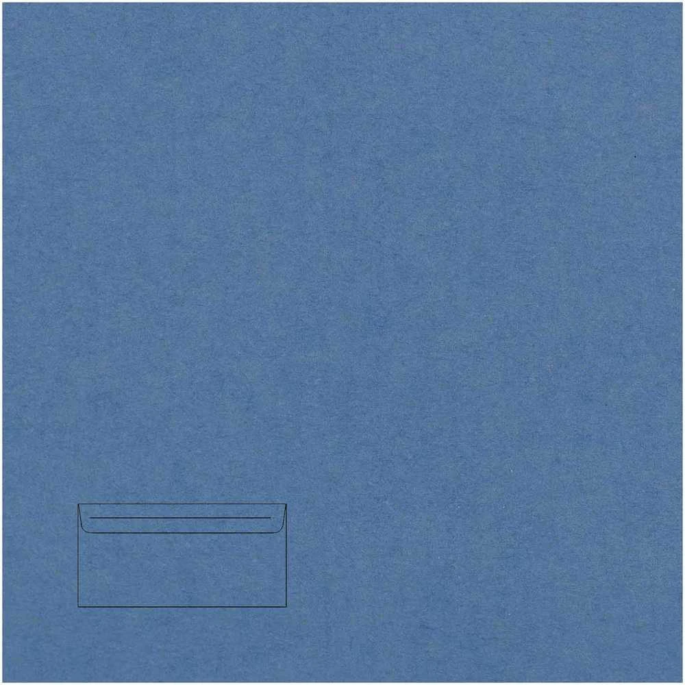 Dekoratyvinis vokas Paper Poetry C7, 110x75mm, 100g, mėlynos spalvos, 1vnt