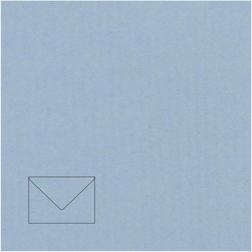 Paper Poetry Dekoratyvinis vokas Artoz C7, 110x75mm, 100g, pastelinės mėlynos spalvos, 1vnt