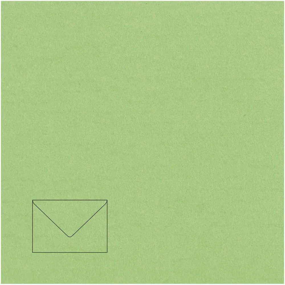 Dekoratyvinis vokas Paper Poetry C7, 110x75mm, 100g, salotinės spalvos, 1vnt