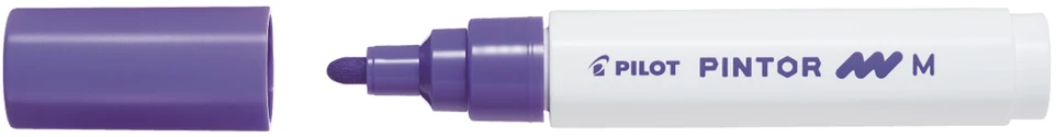 Pilot Pen Permanentinis žymeklis Pultas PINTOR 1.4 mm, apvali galvutė, violetinė sp.