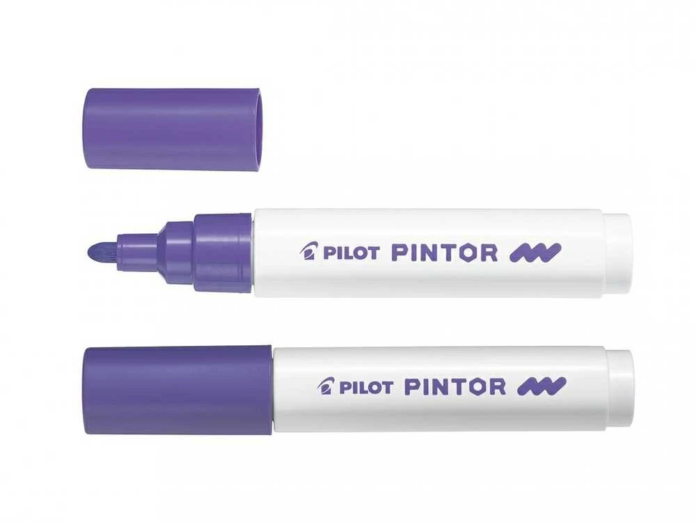 Pilot Pen Permanentinis žymeklis Pultas PINTOR 1.4 mm, apvali galvutė, violetinė sp.