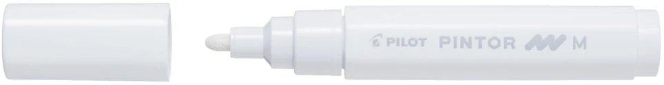 Pilot Pen Permanentinis žymeklis Pultas PINTOR 1.4 mm, apvali galvutė, balta sp.