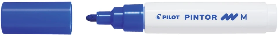 Pilot Pen Permanentinis žymeklis Pultas PINTOR 1.4 mm, apvali galvutė, mėlyna sp.