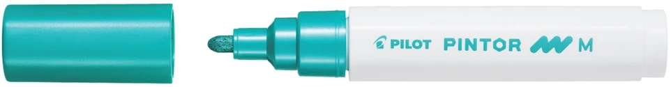 Pilot Pen Permanentinis žymeklis Pultas PINTOR Metallic 1.4 mm, apvali galvutė, žaliasp.