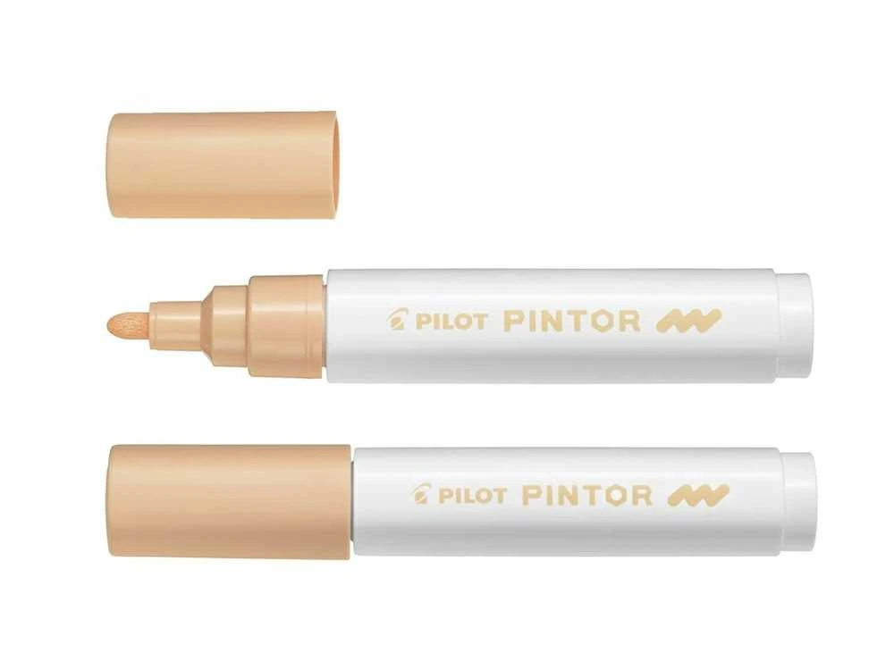 Pilot Pen Permanentinis žymeklis Pultas PINTOR 1.4 mm, apvali galvutė, šv. oranžinė sp.