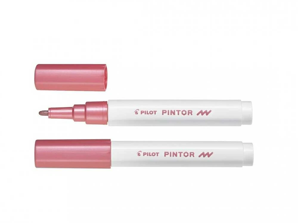 Pilot Pen Dekoratyvinis žymeklis Pilot Pintor, 1mm, metalikos rožinės spalvos