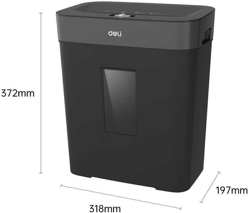 Dokumentų naikiklis DELI T023, P4, 8 lapų, 15L