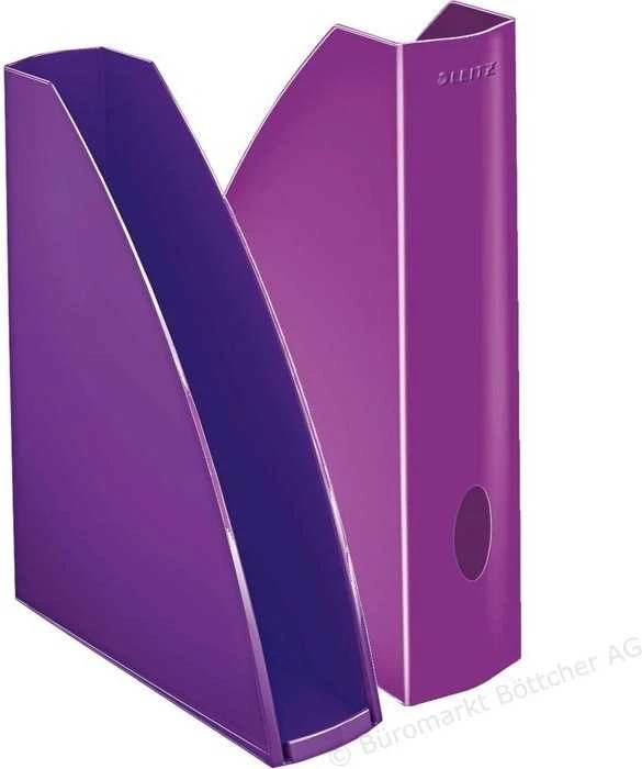 Dokumentų stovas Leitz Plus Wow, A4, 312x258x75mm, plastikinis, violetinės spalvos