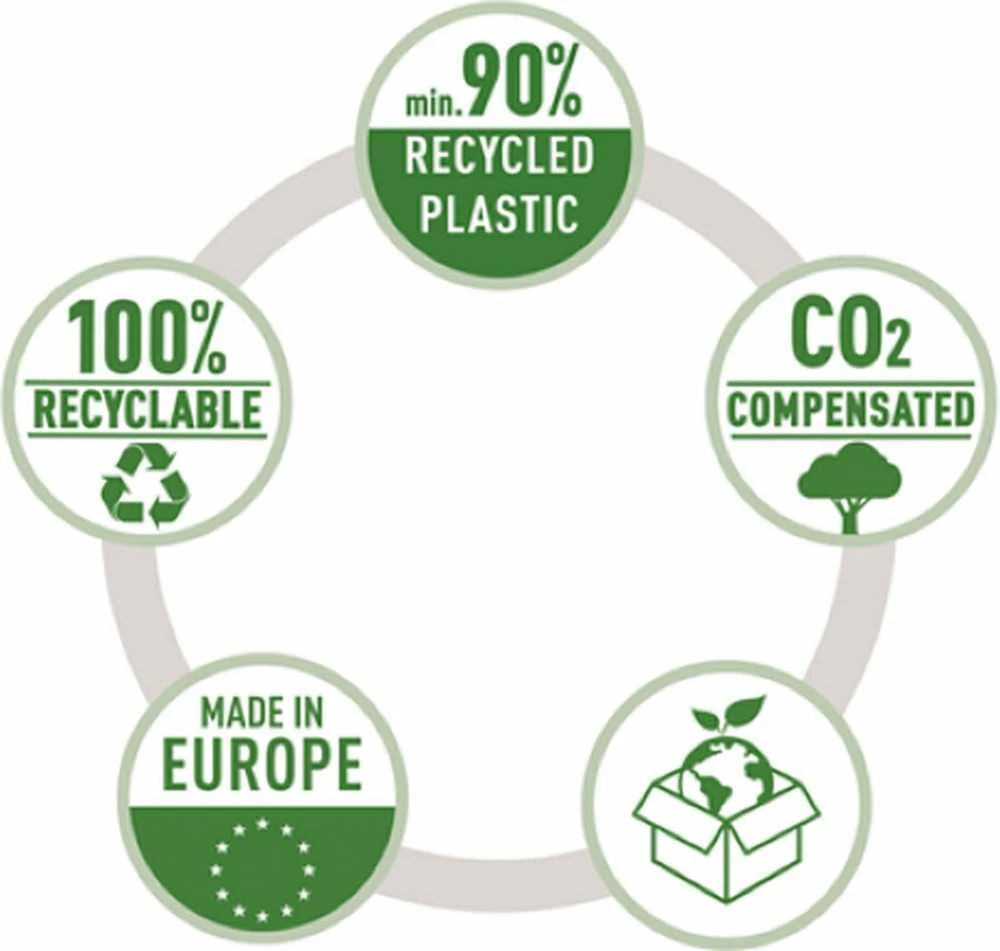 Stovas dokumentams Leitz Recycle, A4, mėlynas