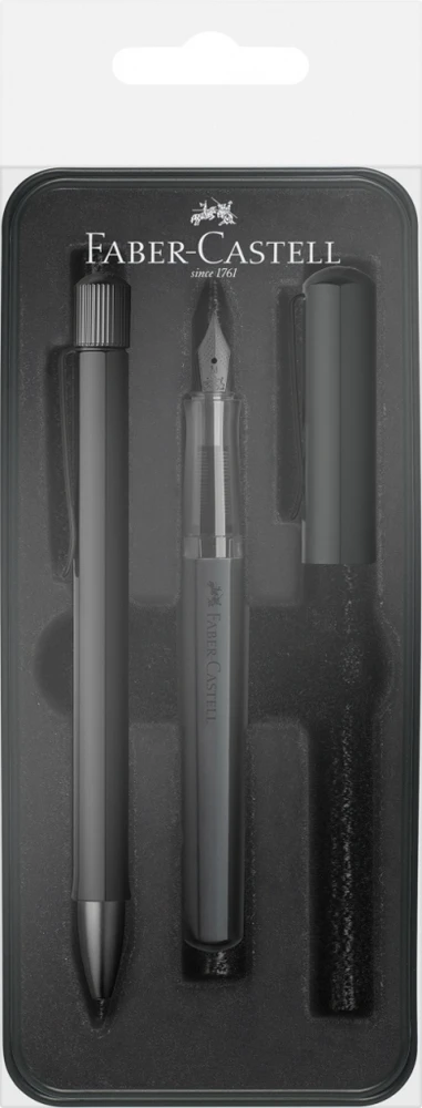 Dovanų rinkinys Faber-Castell Hexo, juodos spalvos