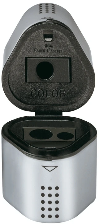 Drožtukas Faber-Castell GRIP 2001, su konteineriu