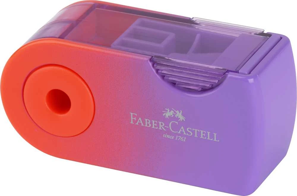 Drožtukas Faber-Castell Sleeve Flow Edition, su konteineriu