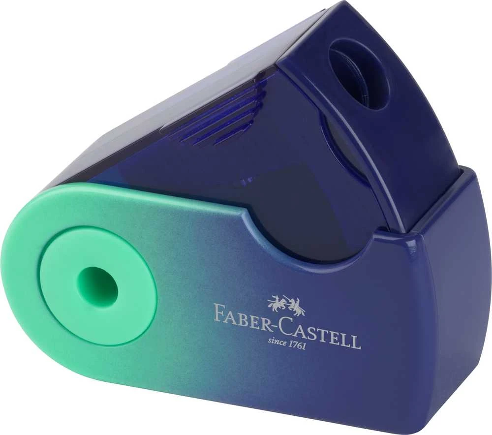 Drožtukas Faber-Castell Sleeve Flow Edition, su konteineriu