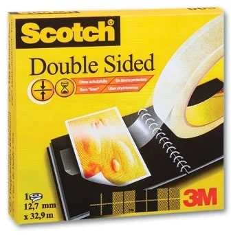Dvipusė lipni juosta SCOTCH 665, 12 mm x 23 m, skaidri