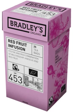 Ekologiška Bradley´s arbata, Raudona Fruit Infusion, 25pak, nr. 453