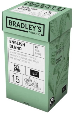 Paulig Pro Ekologiška juodoji arbata Bradley´s English Blend, 25 pak, nr. 15
