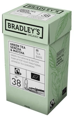 Ekologiška žalioji arbata Bradley´s senčia ir mačia, 25pak, nr. 38