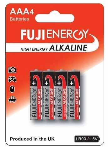 Elementai FUJI High Energy Alkaline AAA, 4vnt