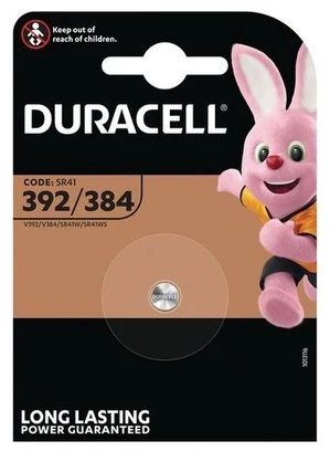 Elementas Duracell 392/384 (SR41) 1,5V, sidabro oksido, 1 vnt