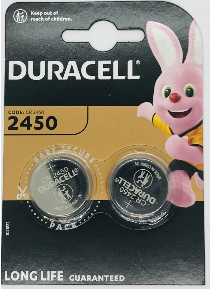 Elementas Duracell DL2450 (CR2450) 3V, ličio, 2 vnt