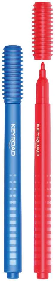 Flomasteriai Keyroad Capfix, 12 spalvų
