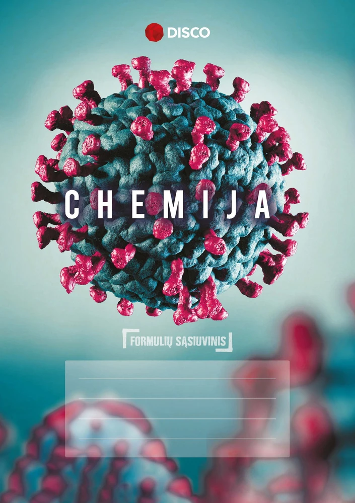 Realister Formulių sąsiuvinis, chemija, 50 lapų, langeliais