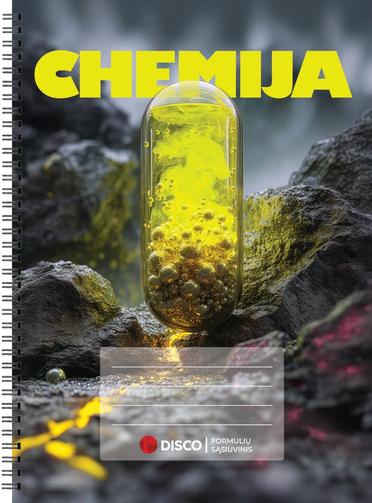 Realister Formulių sąsiuvinis, chemija, 50 lapų, langeliais