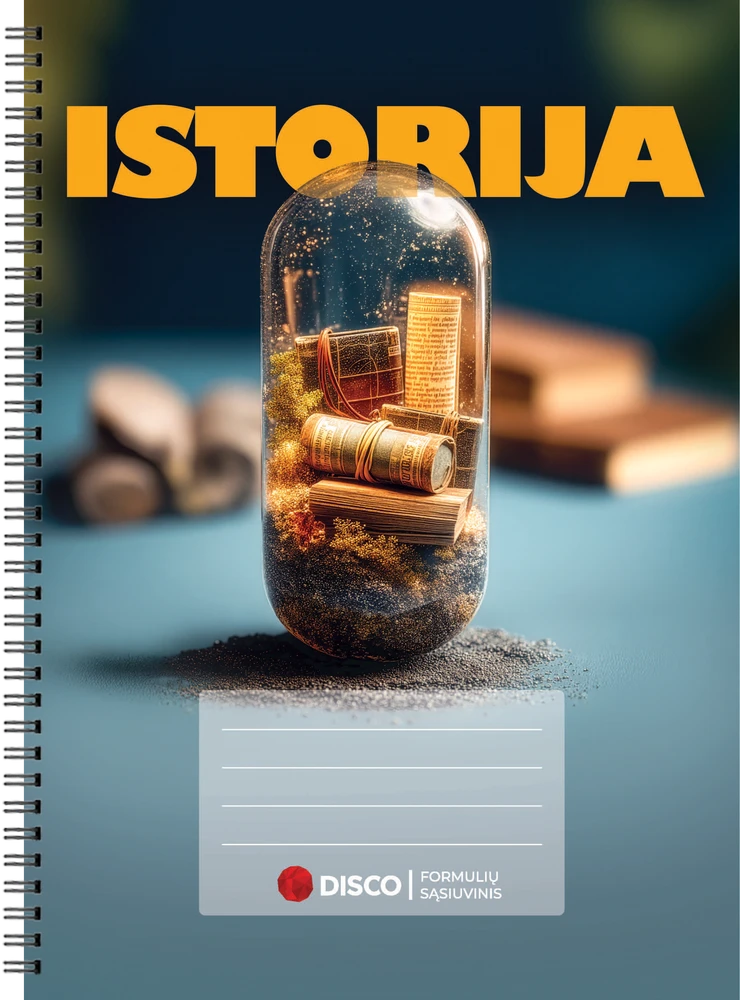 Disco Products Formulių sąsiuvinis istorijai, 50 lapų, langeliais