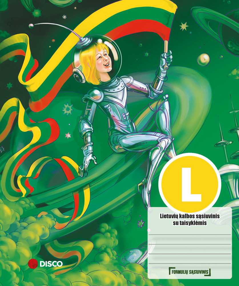 DISCO Lietuvių kalbos formulių sąsiuvinis REALISTER, 38 lapų, linijomis