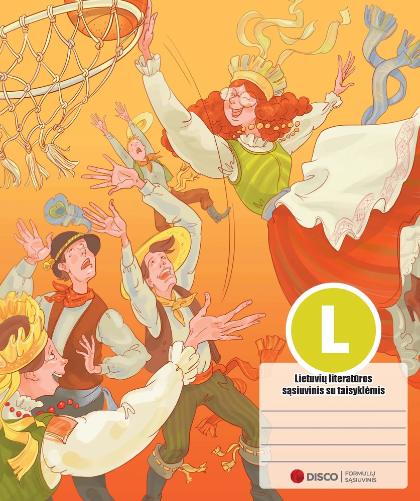 Realister Formulių sąsiuvinis, lietuvių literatūra, 38 lapų, linijomis