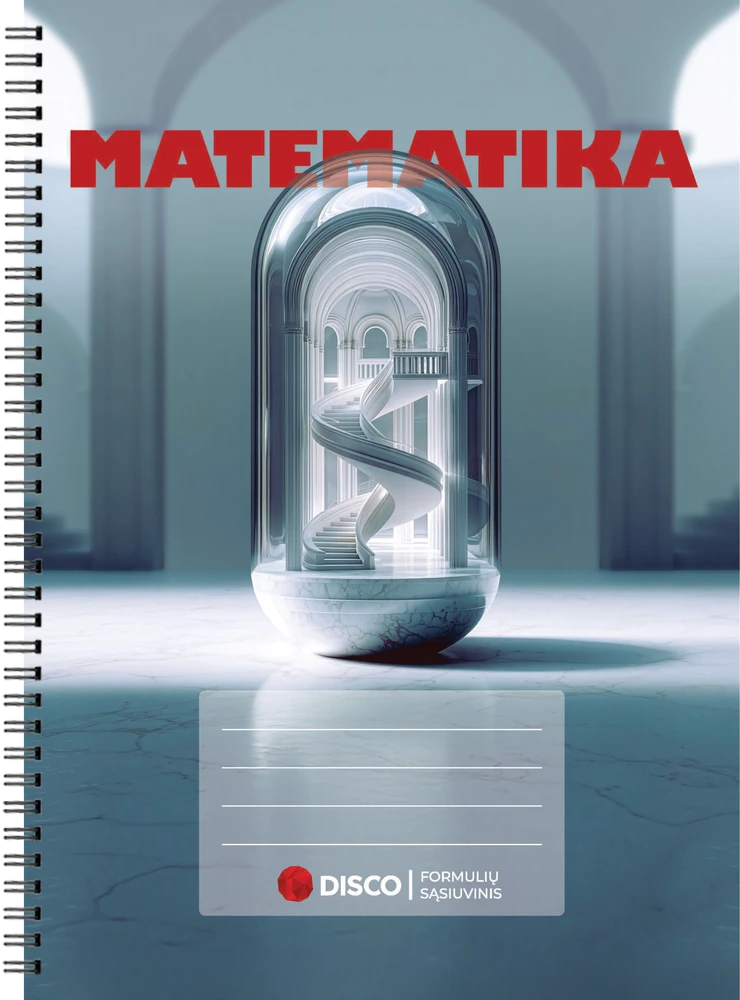 DISCO Formulių sąsiuvinis, matematika, 50 lapų, lang.