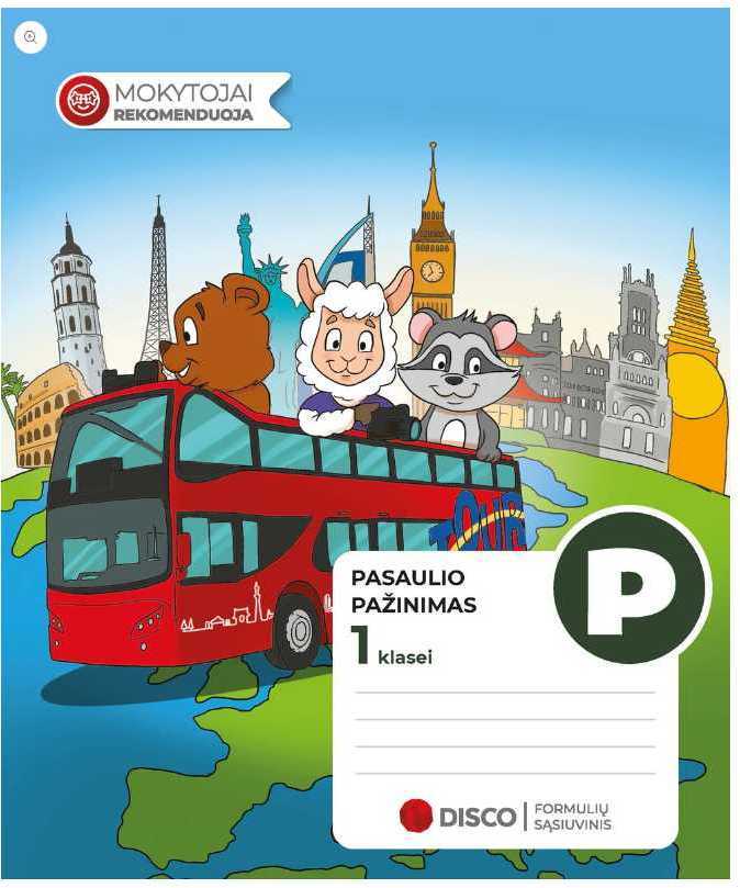 Disco Products Formulių sąsiuvinis pradinukams (1 klasė), Pasaulio pažinimas, 14 lapų, langeliais