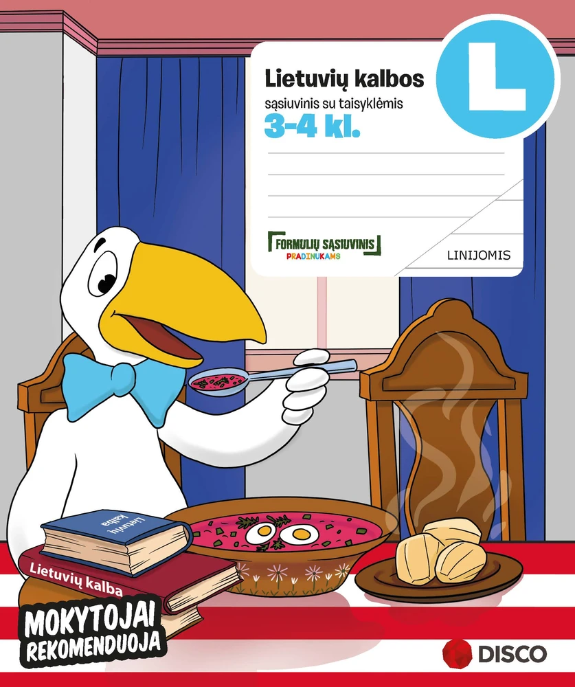 Realister Formulių sąsiuvinis pradinukams (3-4 klasės), Lietuvių k., 14 lapų, linijomis