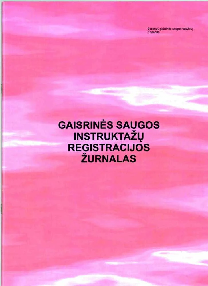 Technoinform Gaisrinės saugos instruktažų registracijos žurnalas
