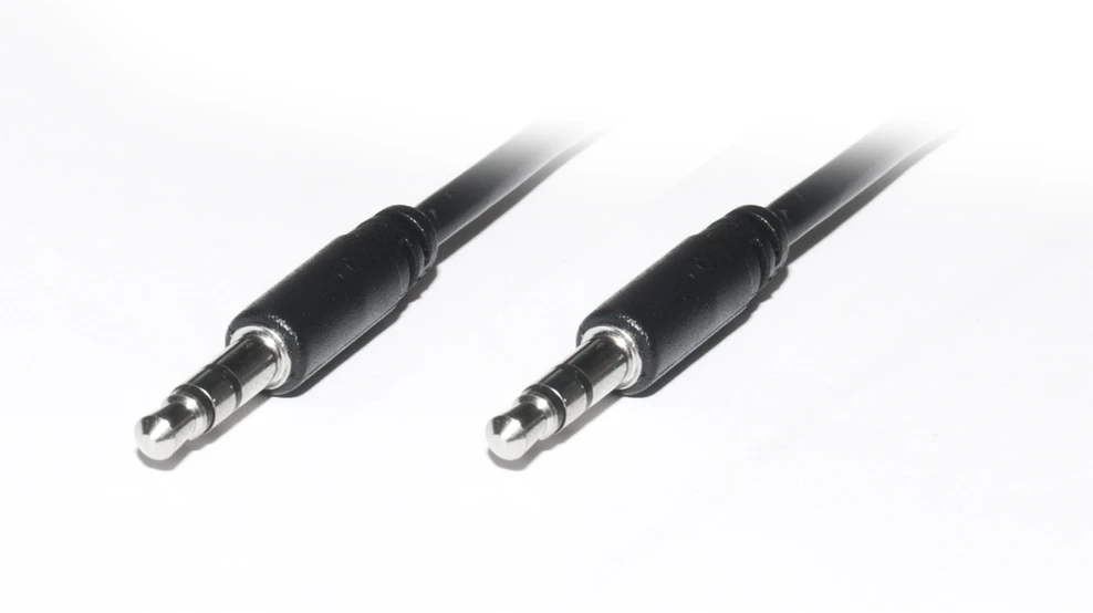 Garso kabelis REAL-EL Audio Pro 3,5 mm (vyriškas) – 3,5 mm (vyriškas), 1 m, juodas