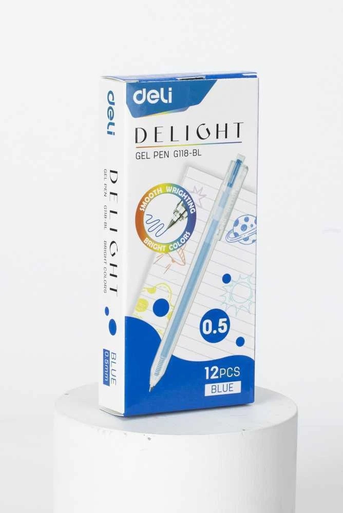 Gelinis rašiklis Deli Delight 0.5 mm mėlynas