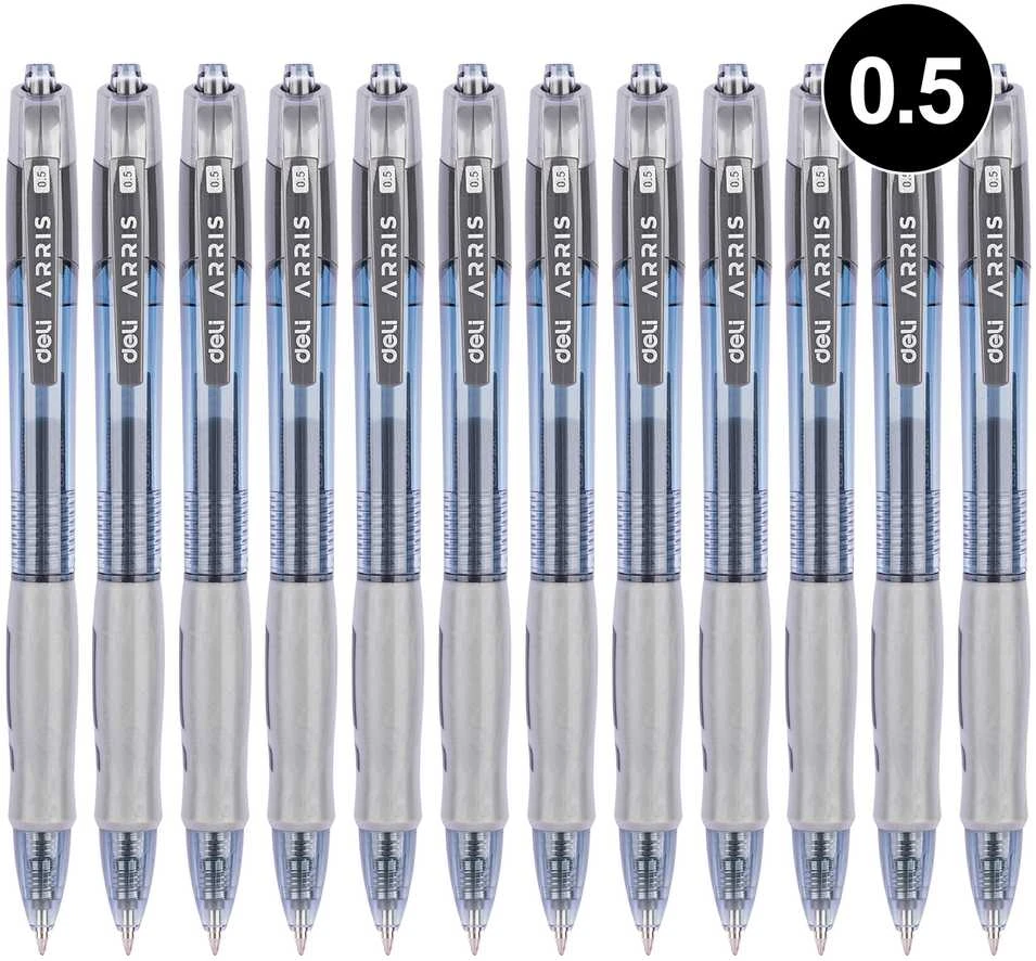 Gelinis rašiklis Deli G08 0.5mm juodas