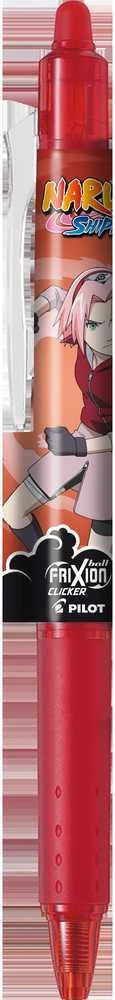 Pilot Pen Gelinis rašiklis Pilot Frixion Clicker Naruto, 0,7 mm, su trintuku, raudonos spalvos