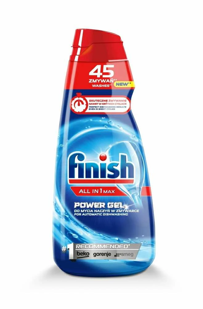Gelis indaplovėms FINISH Allin1 Max Power Gel Lemon, 900 ml
