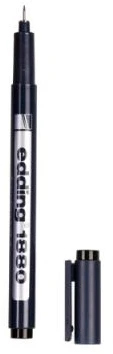 Grafinis rašiklis Edding 1880, pigmentinis, apvaliu galiuku, 0,1mm, juodos spalvos