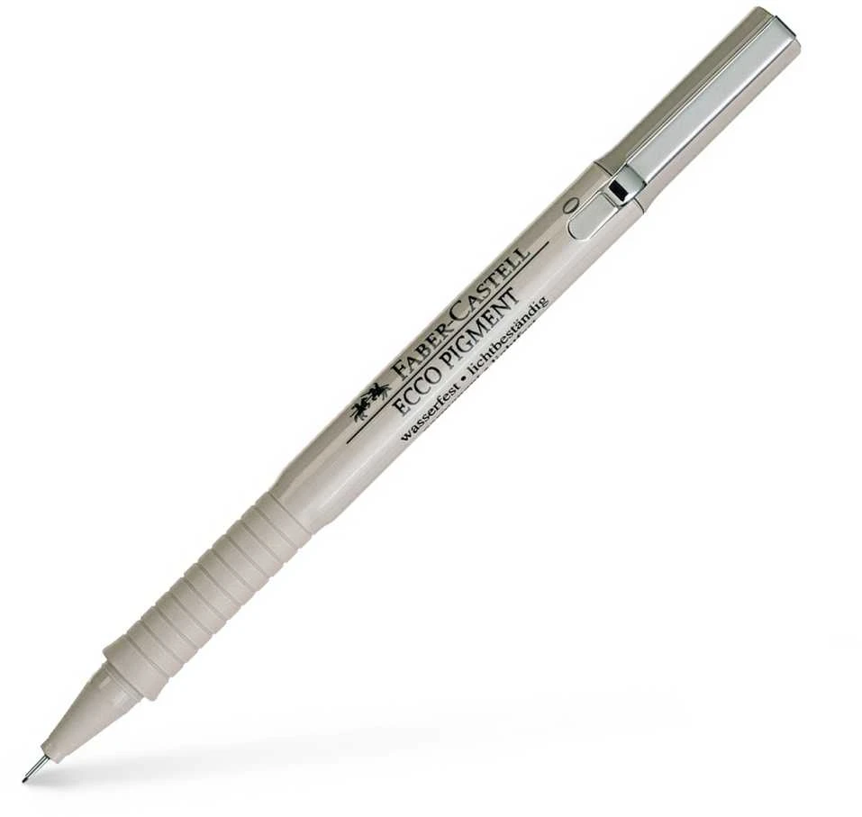 Grafinis rašiklis Faber-Castell Ecco Pigment, 0.1mm, juodos spalvos