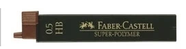 Grafitai Faber-Castell Super Polymer, 0.5mm, HB, 12vnt.