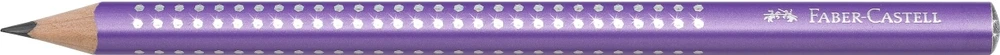 Grafitinis pieštukas Faber-Castell Jumbo Sparkle, violetinės spalvos