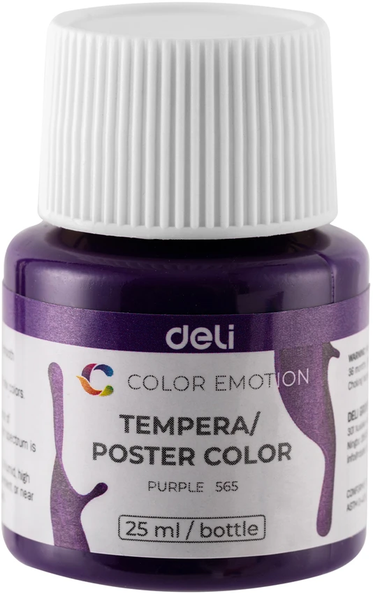 Guašas DELI, 12 spalvų po 25ml