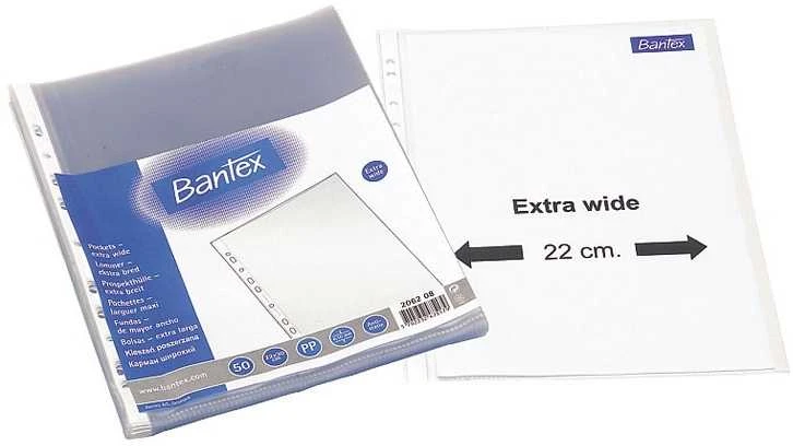 Įmautės Bantex Maxi, A4+ (22x30cm), 100 mikr., matinės (50) 0809-203