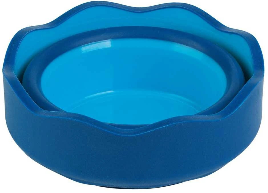 Indelis teptukams skalauti Faber-Castell Click and Go, mėlynos spalvos